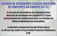 ABERTURA DE ENVELOPES PARA FORNECIMENTO DE COMBUSTÍVEL