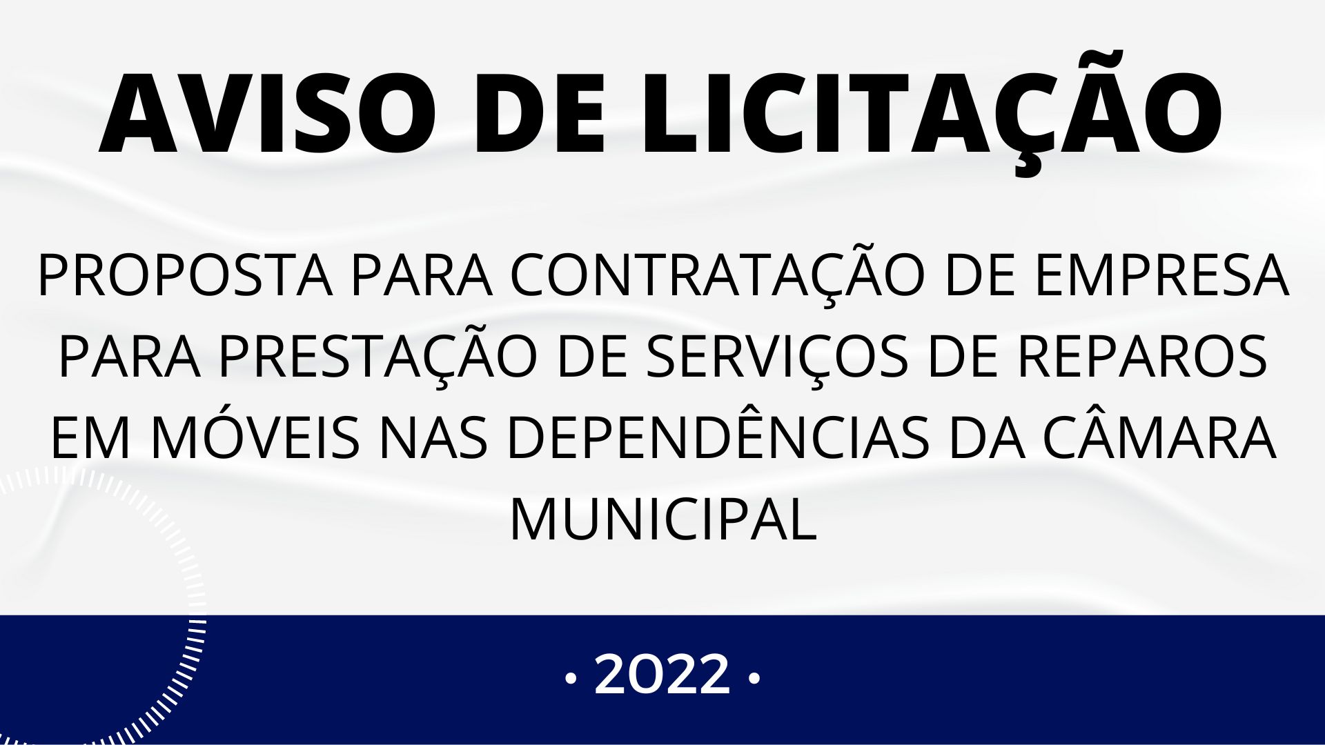 AVISO DE LICITAÇÃO