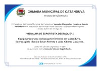 Câmara Municipal de Catanduva realizará homenagem no Teatro Municipal