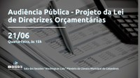 Câmara Municipal realiza audiência para debater projeto da LDO nesta quarta-feira 