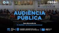 Câmara Municipal realiza audiência para debater projeto da Lei Orçamentária Anual 