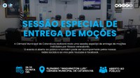 Câmara Municipal realizará sessão para entrega de moções de aplausos nesta quinta (26)