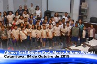 Câmara Municipal recebe visita de alunos da escola Prof. Mário Juliano Pozetti 