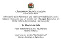 Câmara promove evento com especialista em Direito Eleitoral