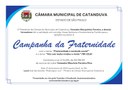 Câmara promove sessão alusiva à Campanha da Fraternidade, nesta quarta-feira (21)