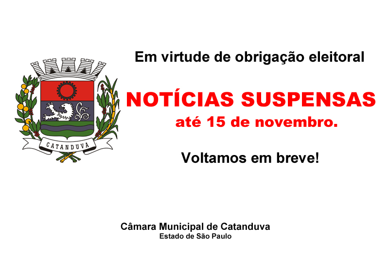 Comunicado Câmara Municipal de Catanduva