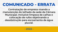 COMUNICADO - ERRATA