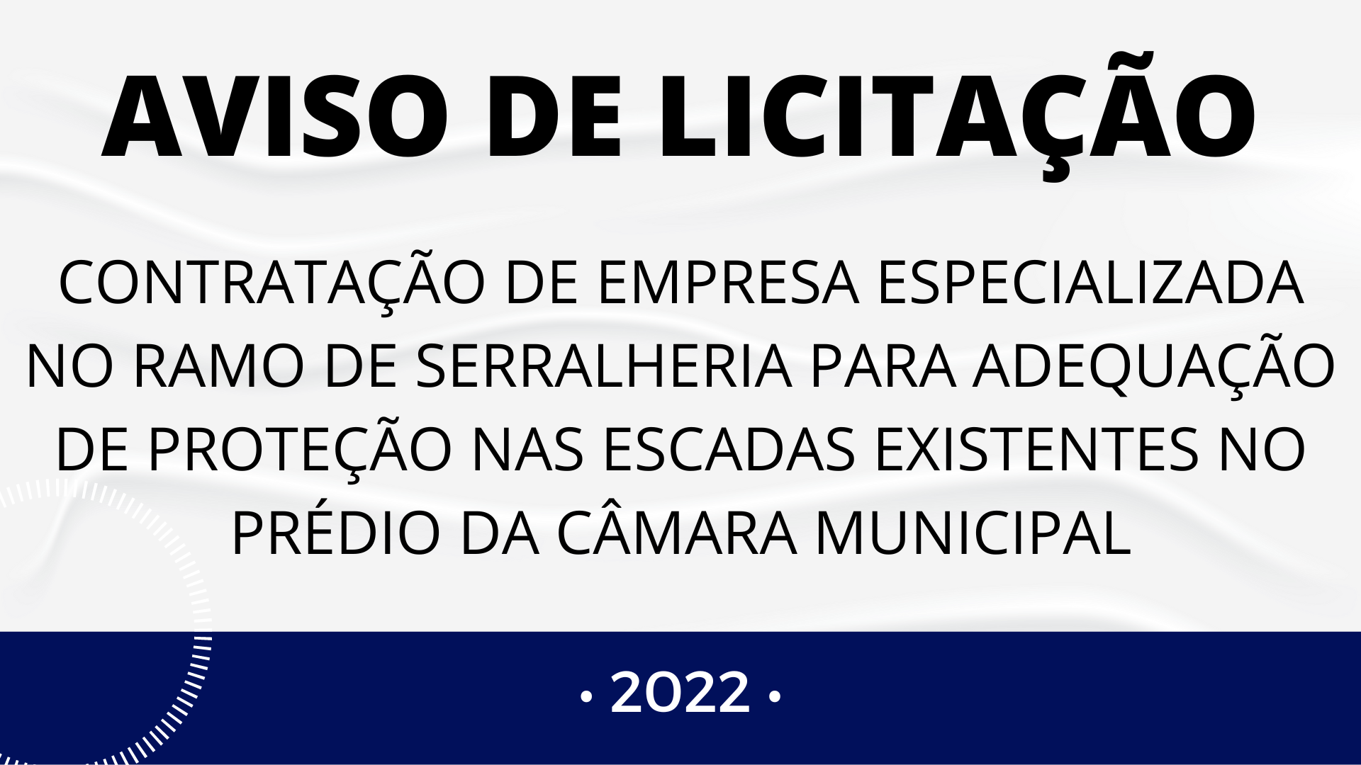 AVISO DE LICITAÇÃO