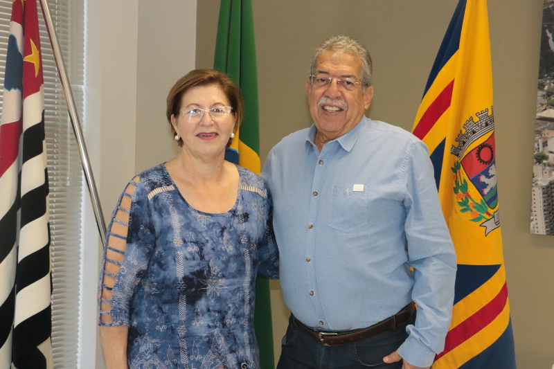 Dr. Luis Pereira recebe Diretora da ETEC Elias Nechar 
