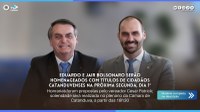 Eduardo e Jair Bolsonaro serão homenageados com Títulos de Cidadãos Catanduvenses na próxima segunda, dia 1