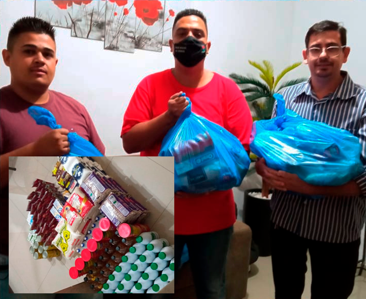 Em moção, Carlos Alexandre “Gordo” parabeniza jovem por doações de cestas básicas