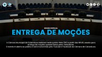 Entrega de Moções