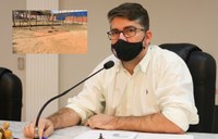 Gleison Begalli constata situação precária em área de lazer do Jardim Nosso Teto
