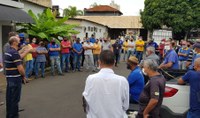 Gleison Begalli, Mauricio Ferreira e Nelson Tozo visitam sede do Pátio de Serviços da Prefeitura 