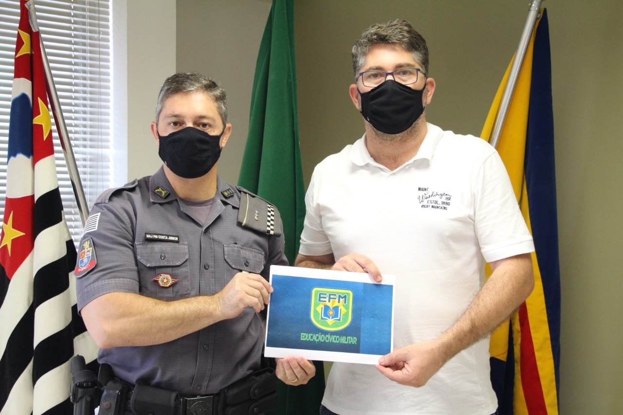 GLEISON BEGALLI TRATA AÇÕES RELEVANTES JUNTO AO MAJOR DA POLICIA MILITAR