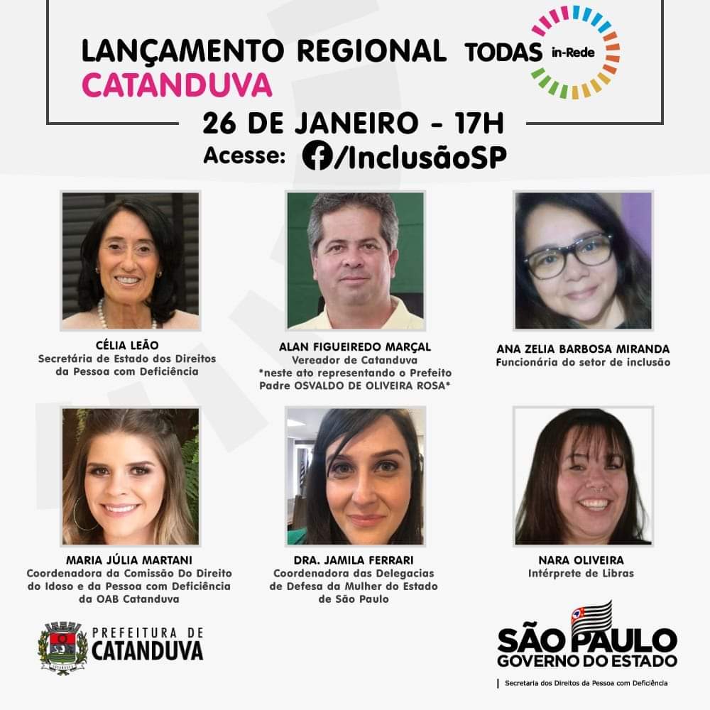 Governo de SP lança programa de empoderamento às mulheres com deficiência em Catanduva