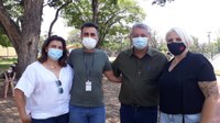 IVÂNIA SOLDATI E PREFEITO PADRE OSVALDO VISITAM O PET PARK DE RIO PRETO