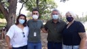 IVÂNIA SOLDATI E PREFEITO PADRE OSVALDO VISITAM O PET PARK DE RIO PRETO