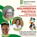 IVÂNIA SOLDATI E TAISE BRAZ ESTARÃO NO EVENTO “MULHERES NA POLÍTICA”, DO IFSP/CATANDUVA