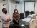IVÂNIA SOLDATI RECEBE VEREADOR PROTETOR DE ANIMAIS DE IBIRÁ