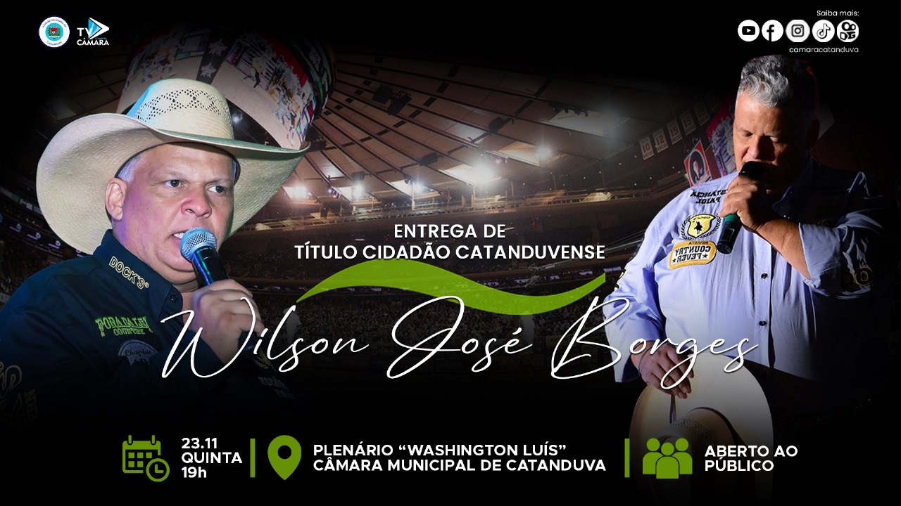 Locutor Wilson Borges receberá título de cidadão catanduvense nesta quinta (23), às 19h