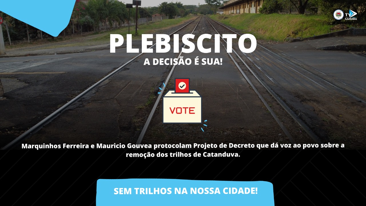 Marquinhos e Mauricio Gouvea defendem plebiscito para decidir sobre trilhos do trem