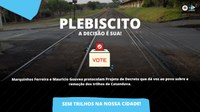 Marquinhos e Mauricio Gouvea defendem plebiscito para decidir sobre trilhos do trem