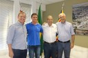 Presidente Dr. Luis Pereira recebe a visita do Prefeito Municipal, Afonso Macchione Neto 