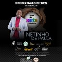 SEGUNDO “SAMBA SOLIDÁRIO” ACONTECE EM DEZEMBRO COM SHOW DO CANTOR NETINHO DE PAULA