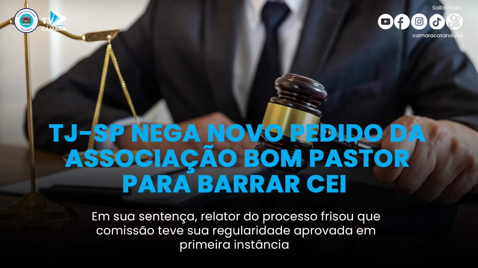 TJ-SP nega novo pedido da Associação Bom Pastor para barrar CEI 