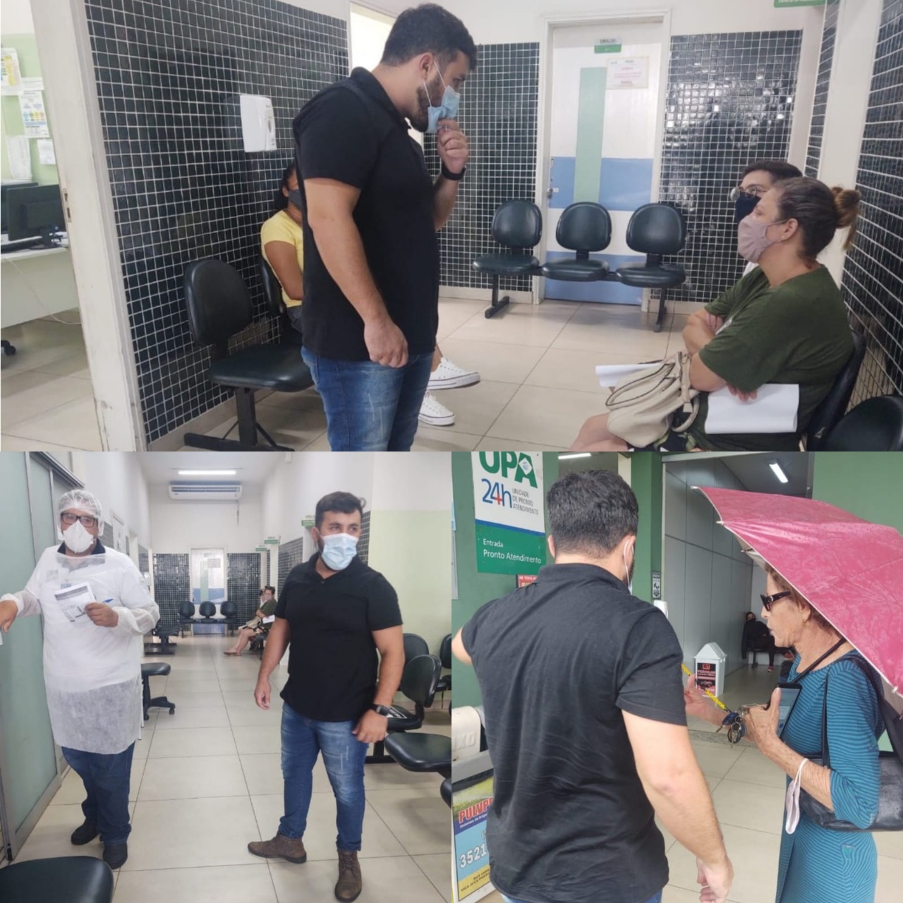 VEREADOR CESAR PATRICK FAZ VISITA A UNIDADE DE PRONTO ATENDIMENTO (UPA)