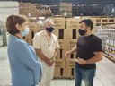 Vereador Cesar Patrick trouxe 760 cestas básicas para Catanduva através de deputado Altair Moraes