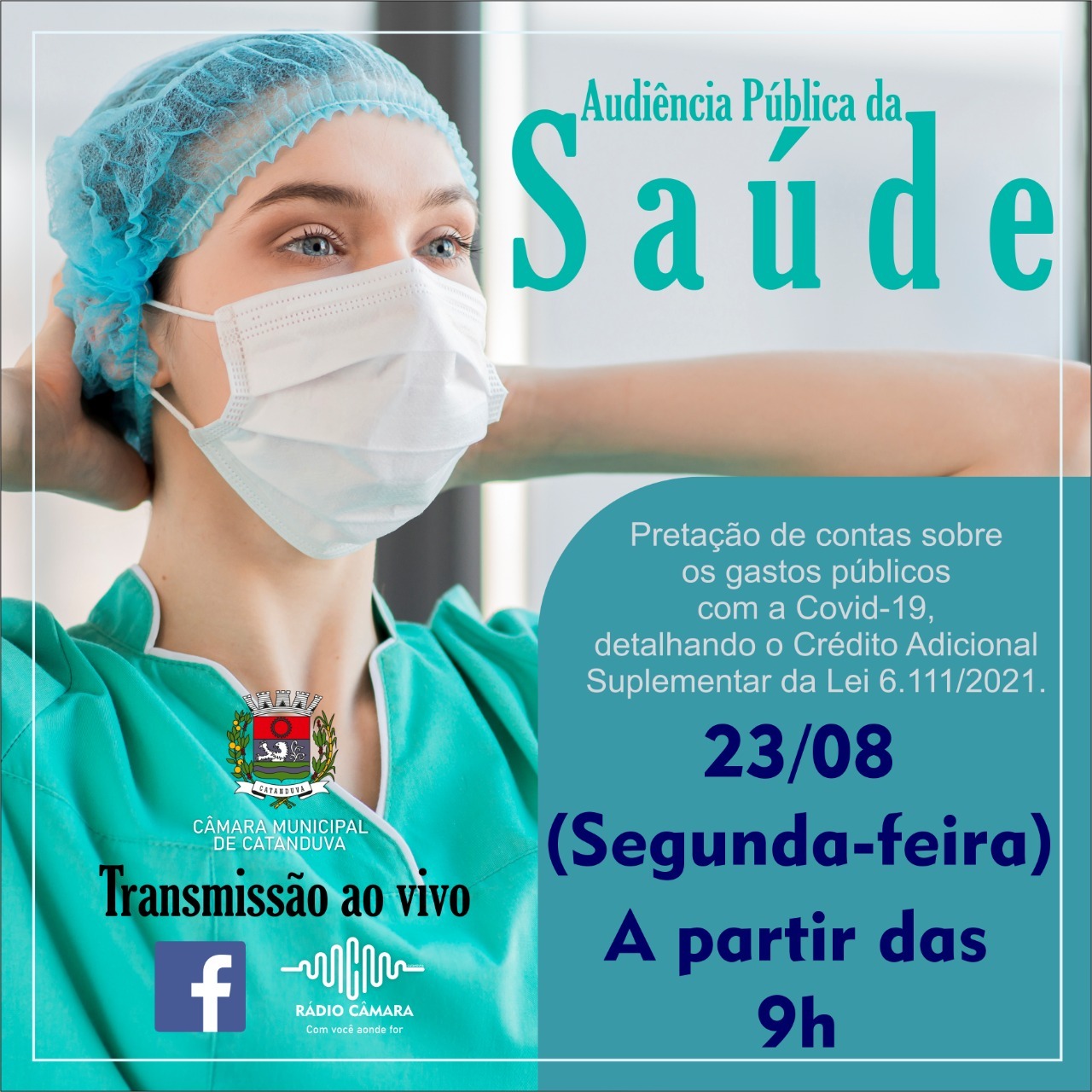 Vereadora Taise Braz convoca Audiência Pública sobre informações de gastos com a Covid-19