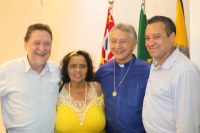 Wilson Paraná convida Padre Osvaldo, Deputado Marcos Zerbini e Cleuza Ramos Zerbini para explanarem sobre o Projeto Habitacional Social Coletivo da Associação Bom Pastor 